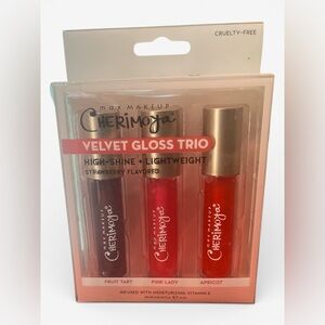 Max Makeup Cherimoya Velvet Gloss Trio